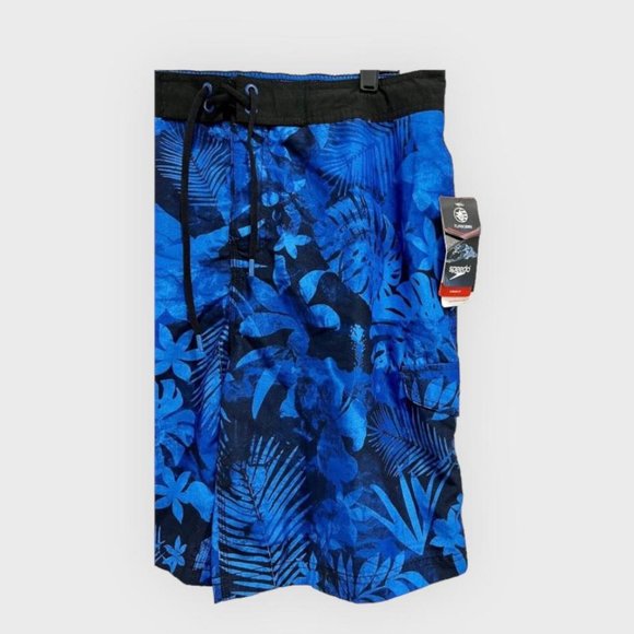 Speedo Men Swim Short Trunk Knee Length Turbodri. UV50+/Block The Burn. - Picture 2 of 4